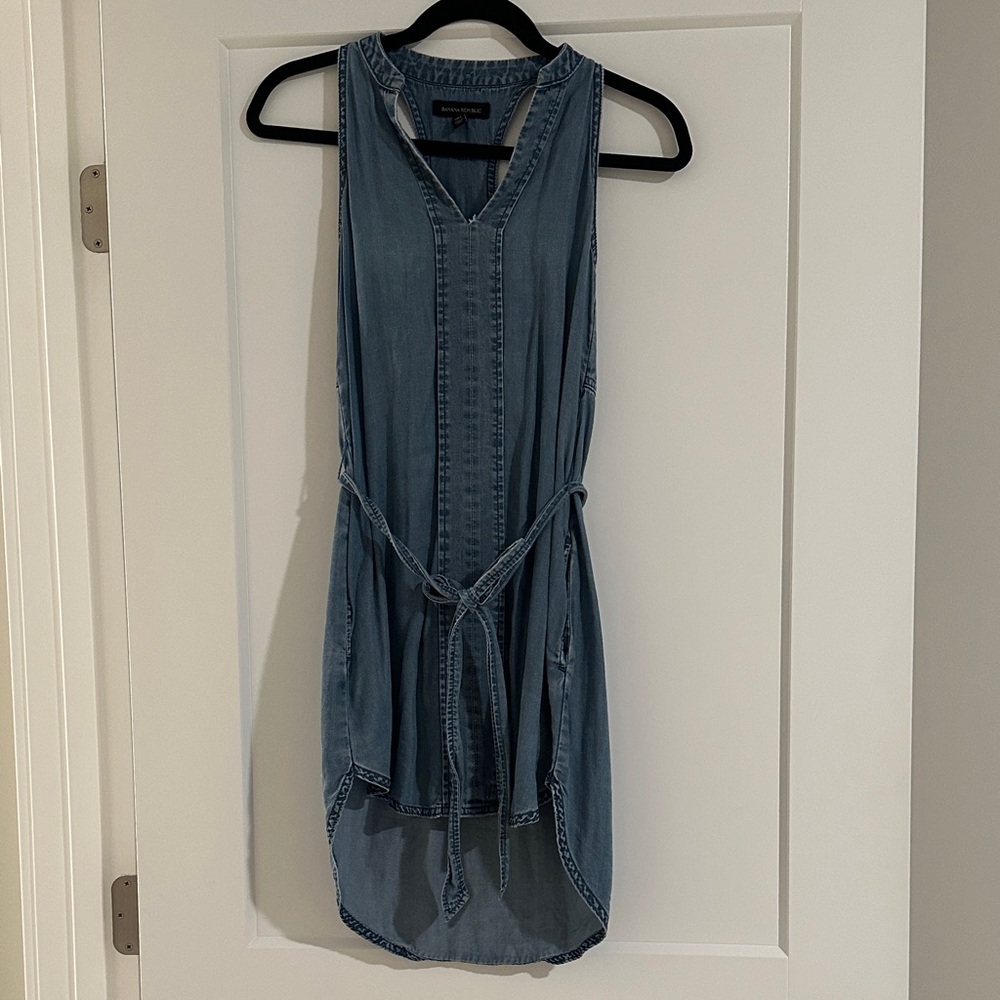 Banana Republic Blue High Low Dress